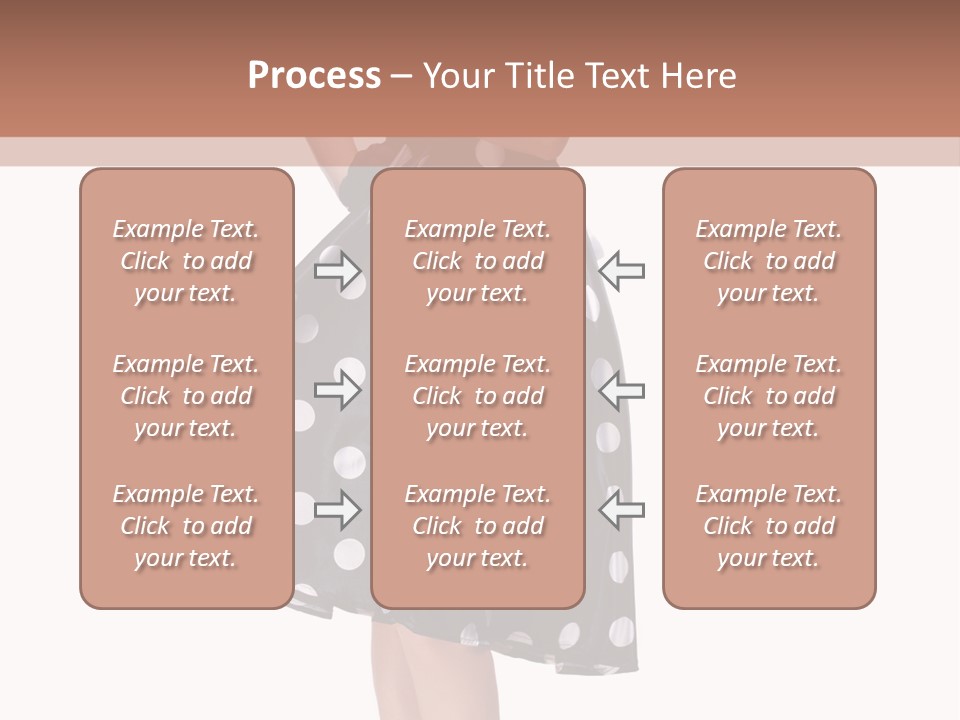 Model Glamour Caucasian PowerPoint Template