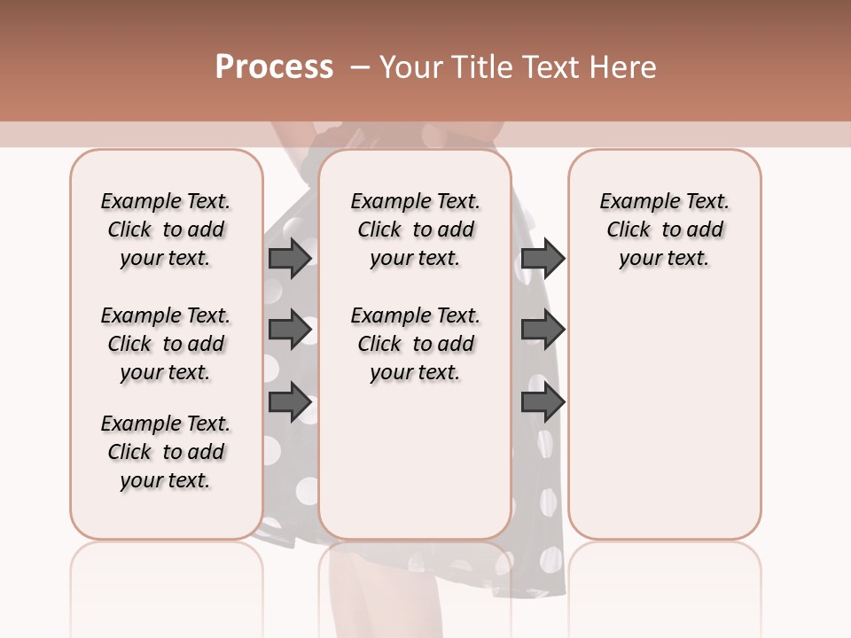 Model Glamour Caucasian PowerPoint Template