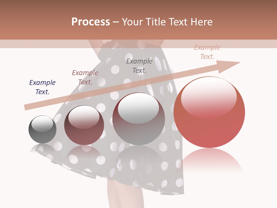 Model Glamour Caucasian PowerPoint Template