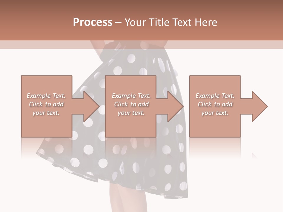 Model Glamour Caucasian PowerPoint Template