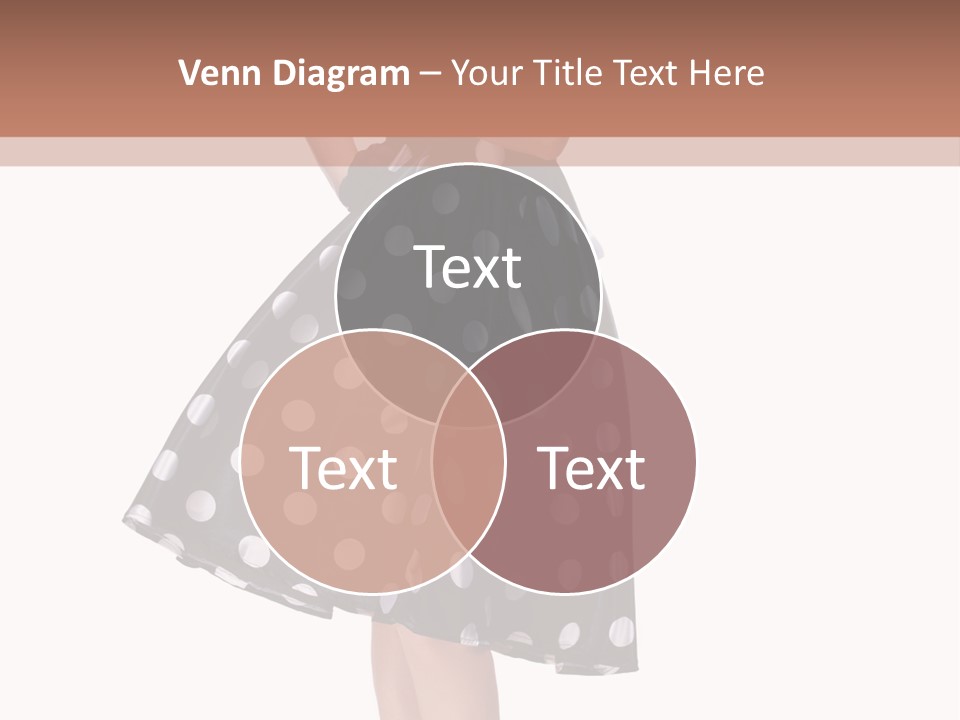 Model Glamour Caucasian PowerPoint Template