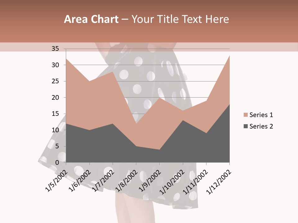 Model Glamour Caucasian PowerPoint Template