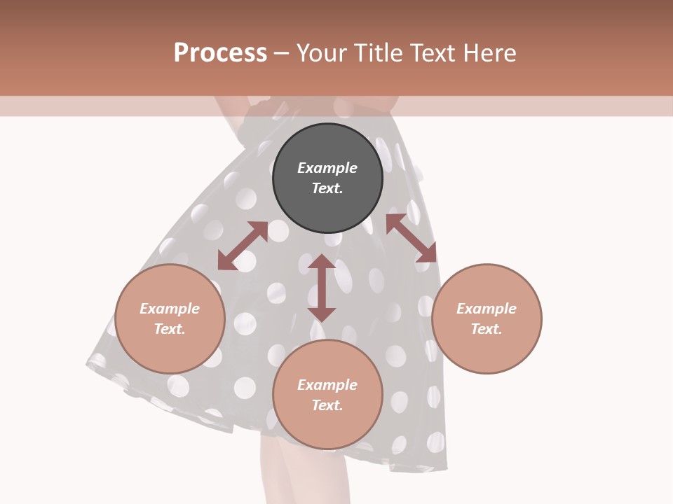 Model Glamour Caucasian PowerPoint Template