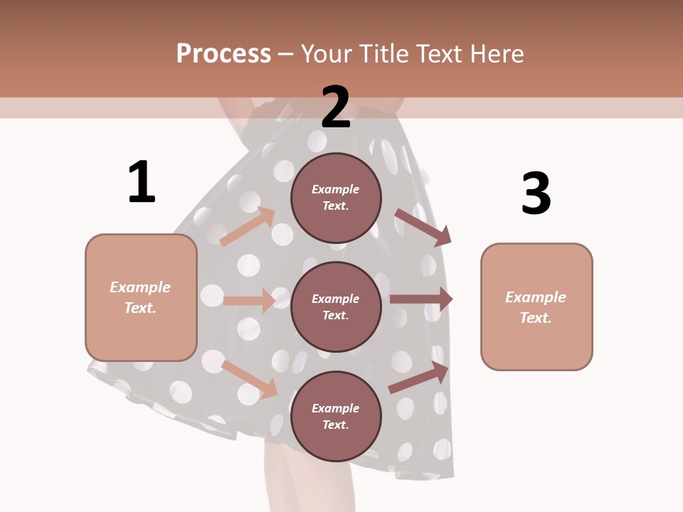 Model Glamour Caucasian PowerPoint Template