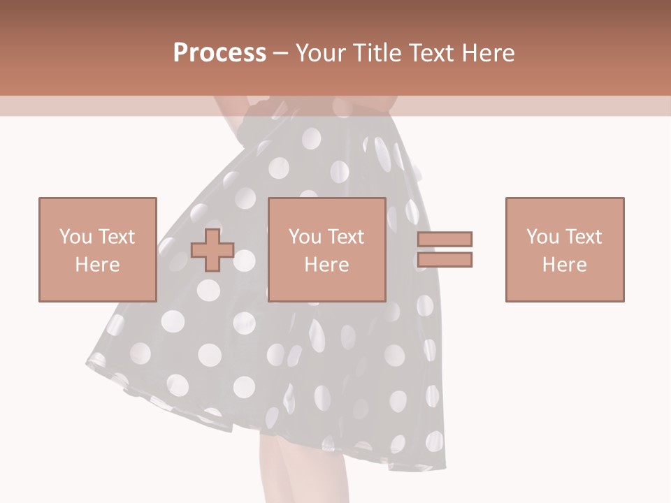 Model Glamour Caucasian PowerPoint Template