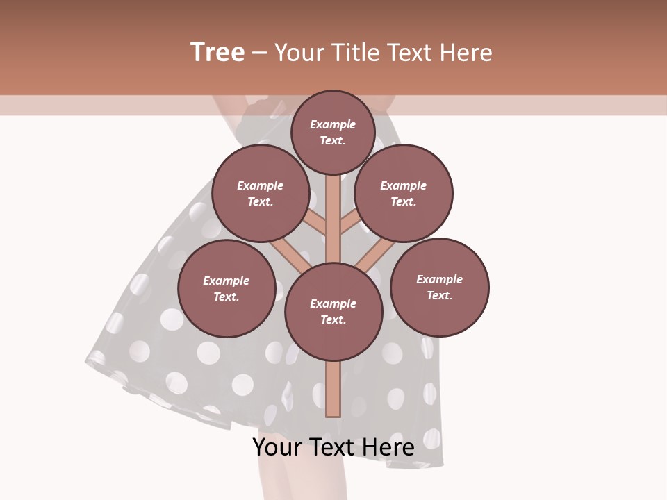 Model Glamour Caucasian PowerPoint Template