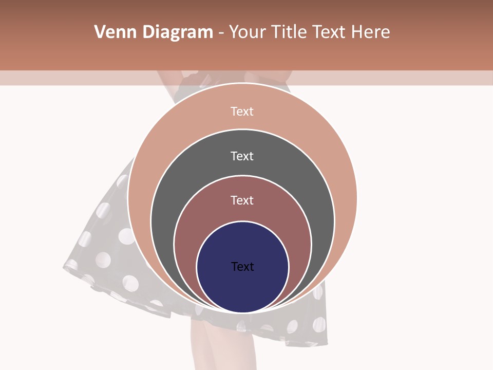 Model Glamour Caucasian PowerPoint Template