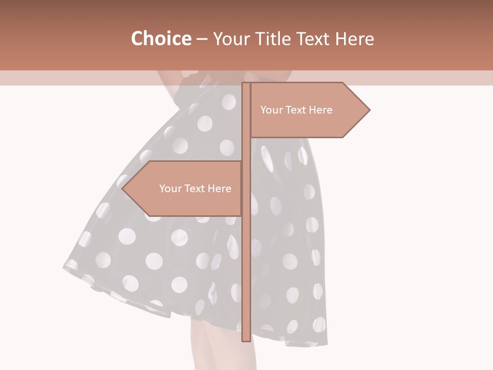 Model Glamour Caucasian PowerPoint Template