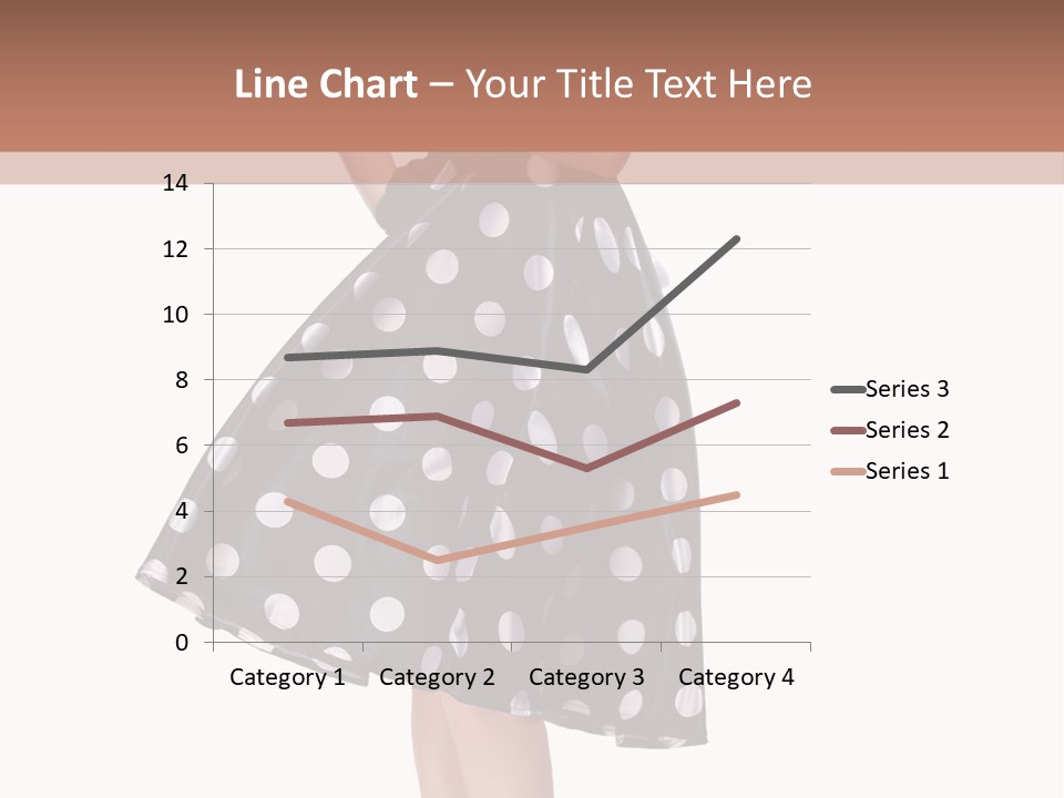 Model Glamour Caucasian PowerPoint Template
