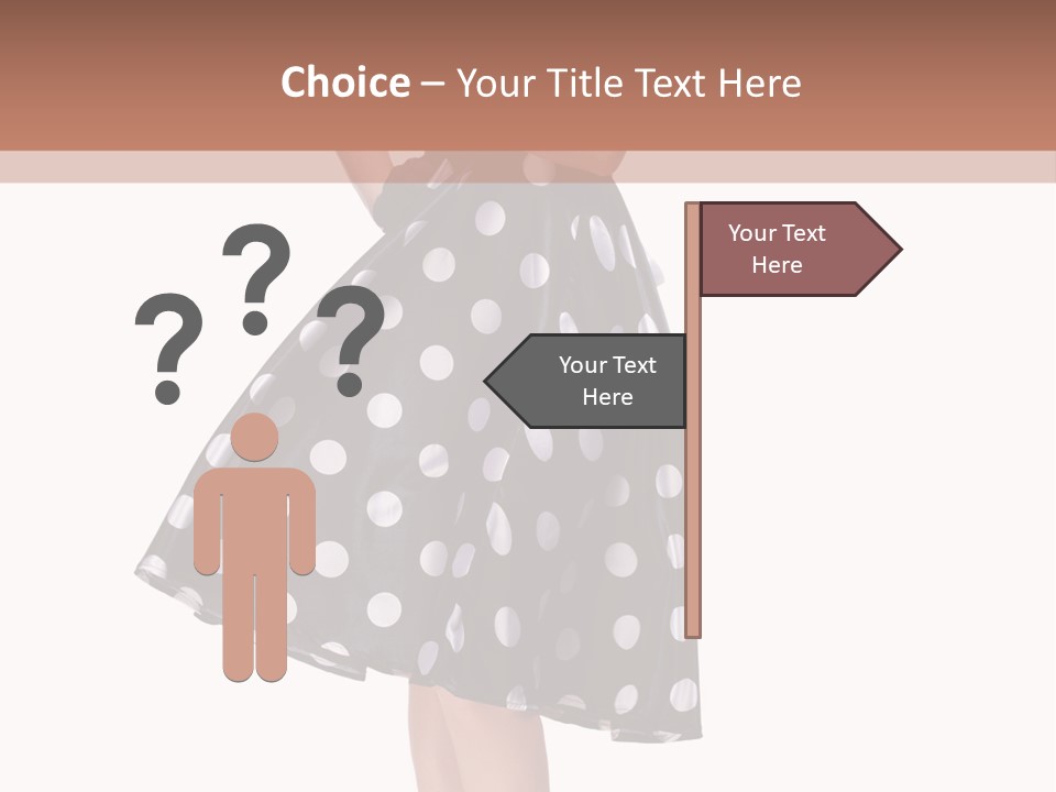 Model Glamour Caucasian PowerPoint Template