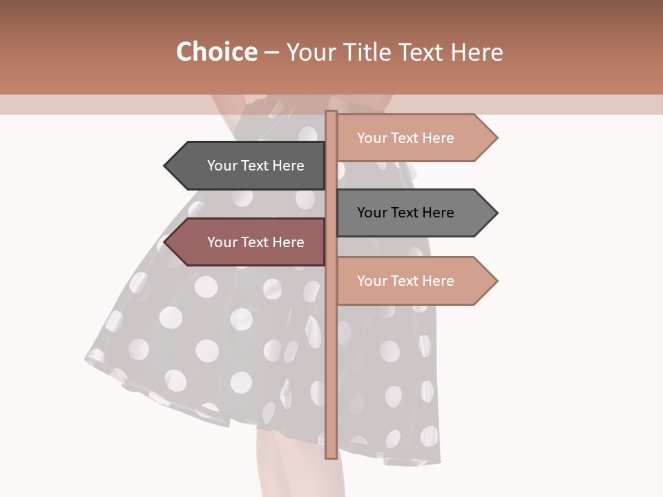 Model Glamour Caucasian PowerPoint Template