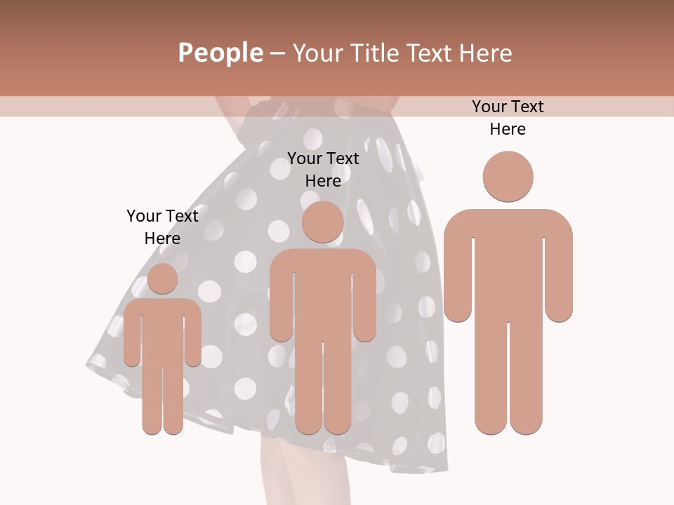 Model Glamour Caucasian PowerPoint Template