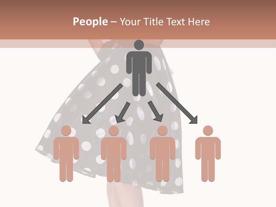 Model Glamour Caucasian PowerPoint Template