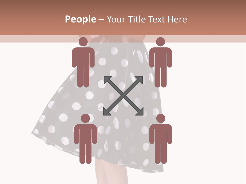 Model Glamour Caucasian PowerPoint Template