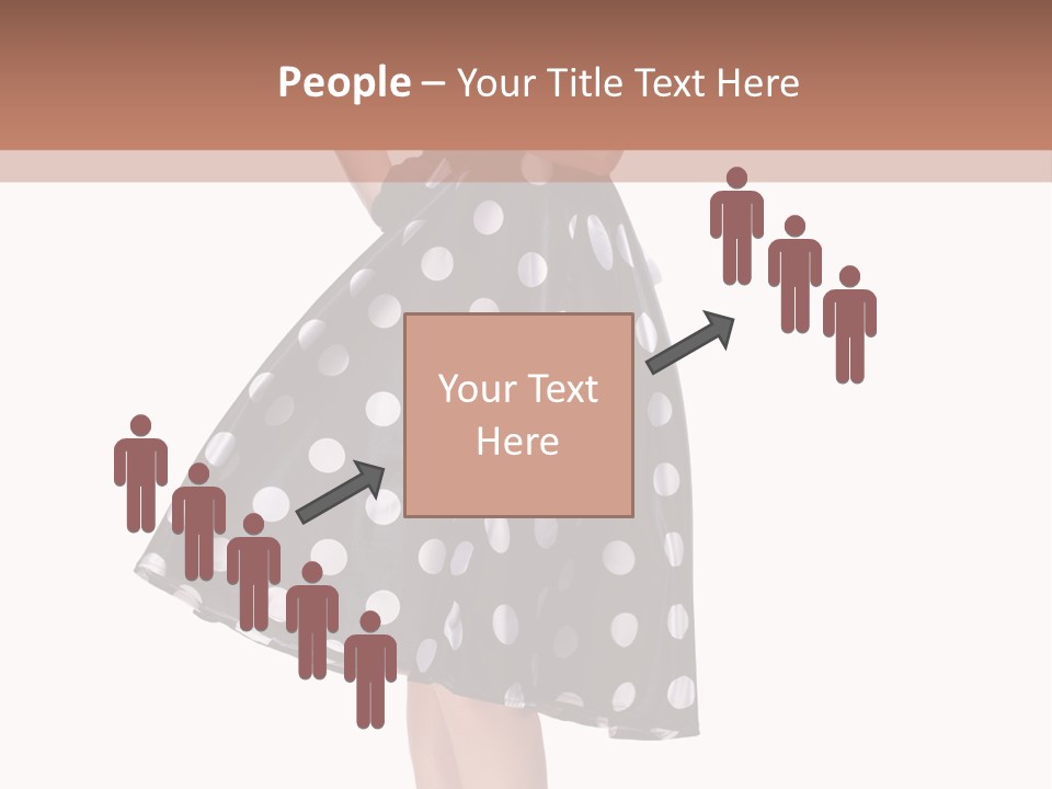 Model Glamour Caucasian PowerPoint Template