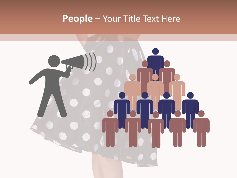 Model Glamour Caucasian PowerPoint Template