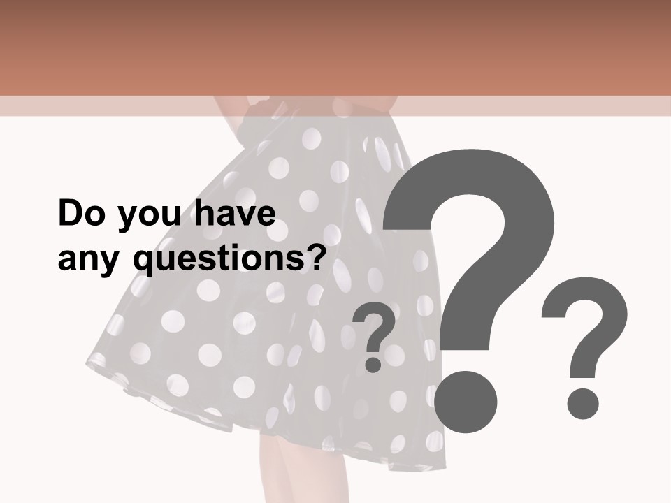 Model Glamour Caucasian PowerPoint Template