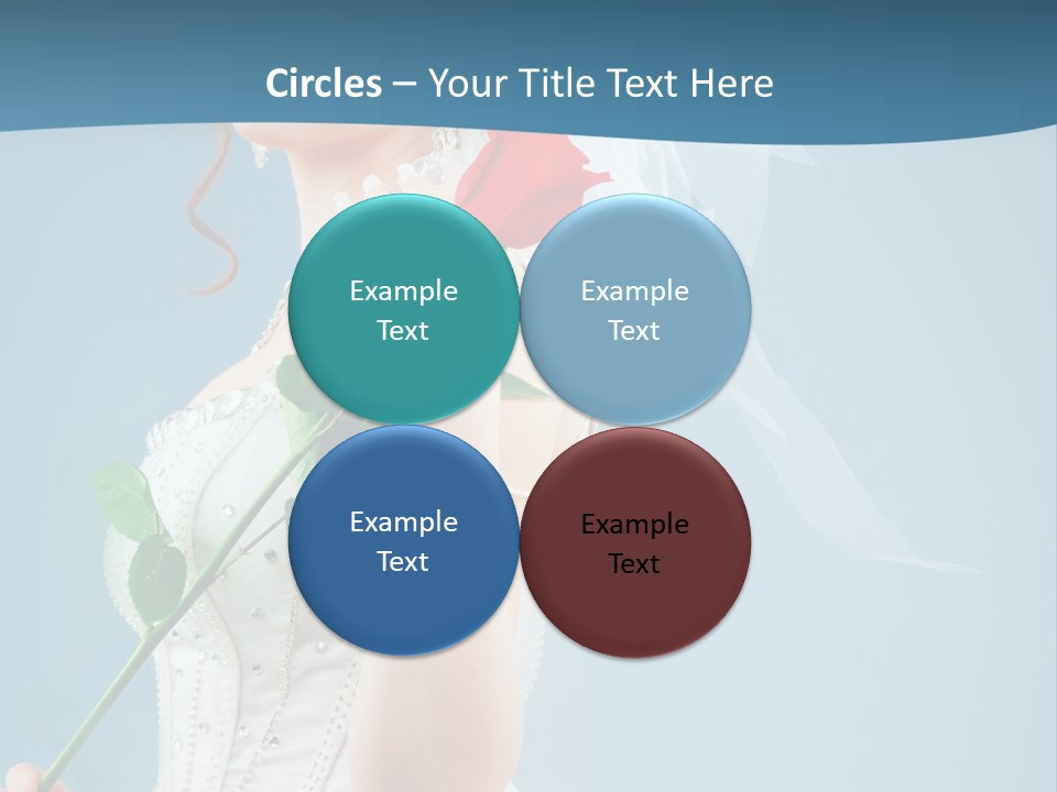 Gown Veil Hand PowerPoint Template