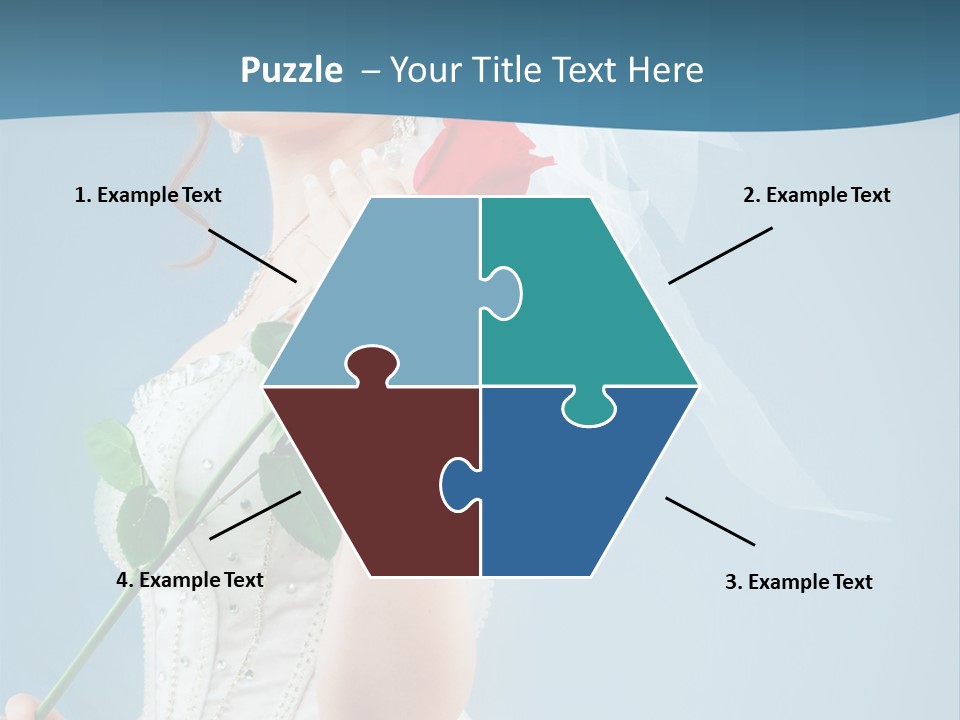 Gown Veil Hand PowerPoint Template