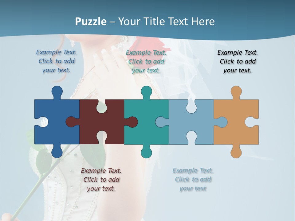 Gown Veil Hand PowerPoint Template