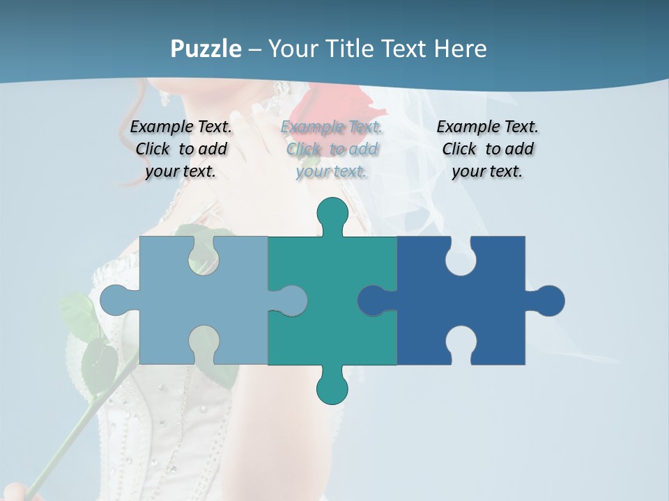 Gown Veil Hand PowerPoint Template