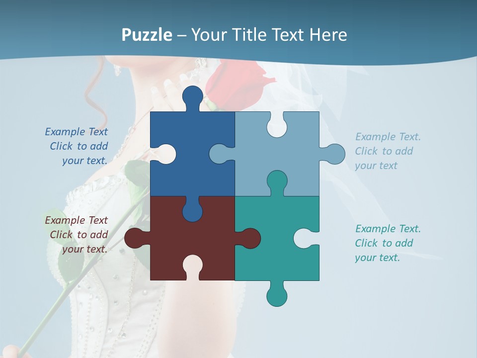 Gown Veil Hand PowerPoint Template