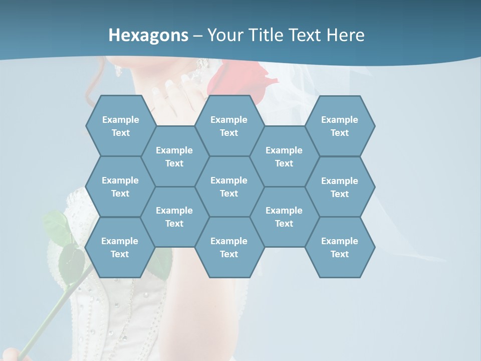 Gown Veil Hand PowerPoint Template