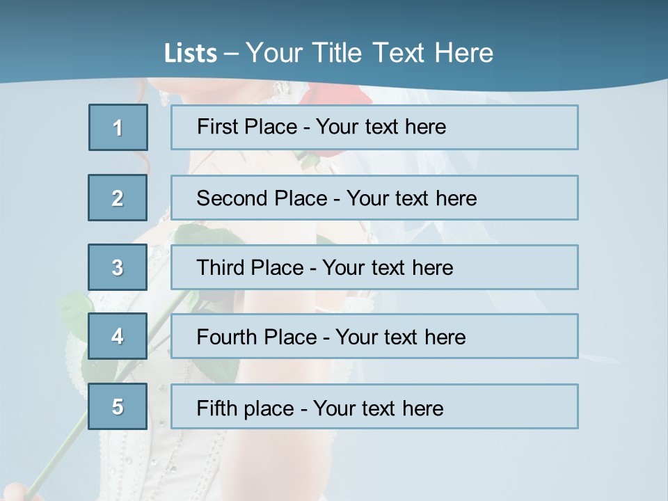 Gown Veil Hand PowerPoint Template