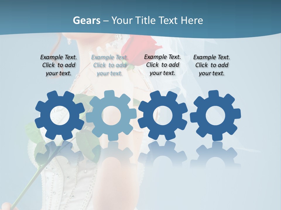 Gown Veil Hand PowerPoint Template