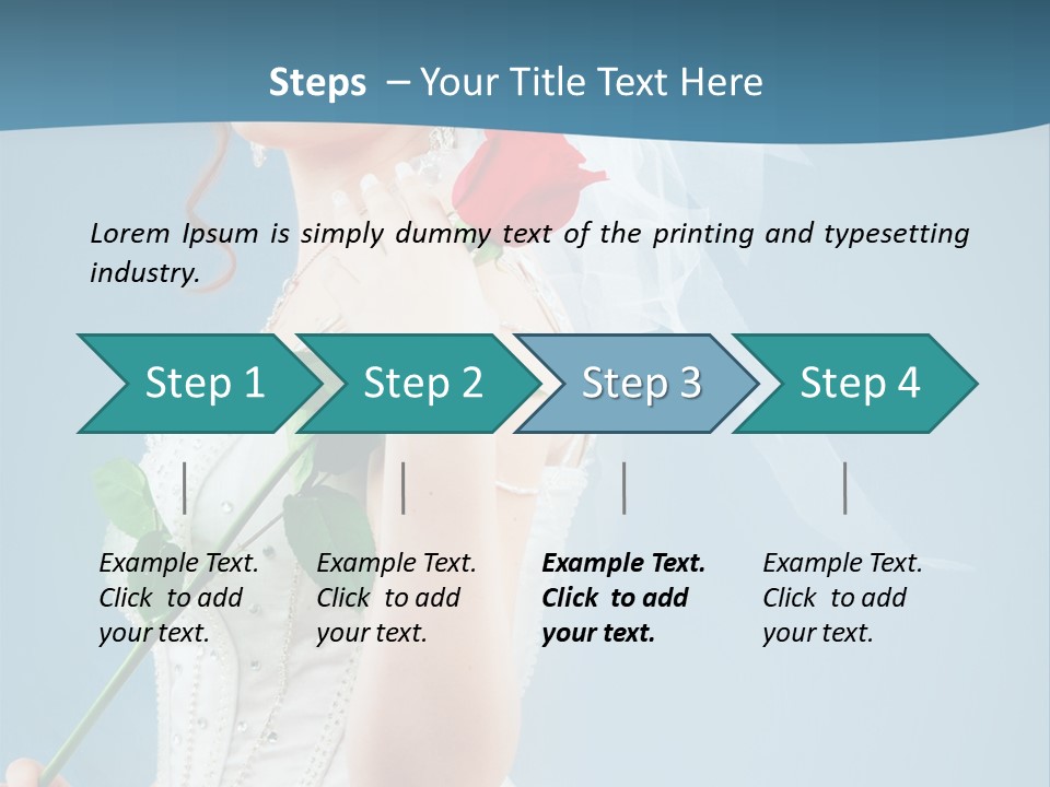 Gown Veil Hand PowerPoint Template