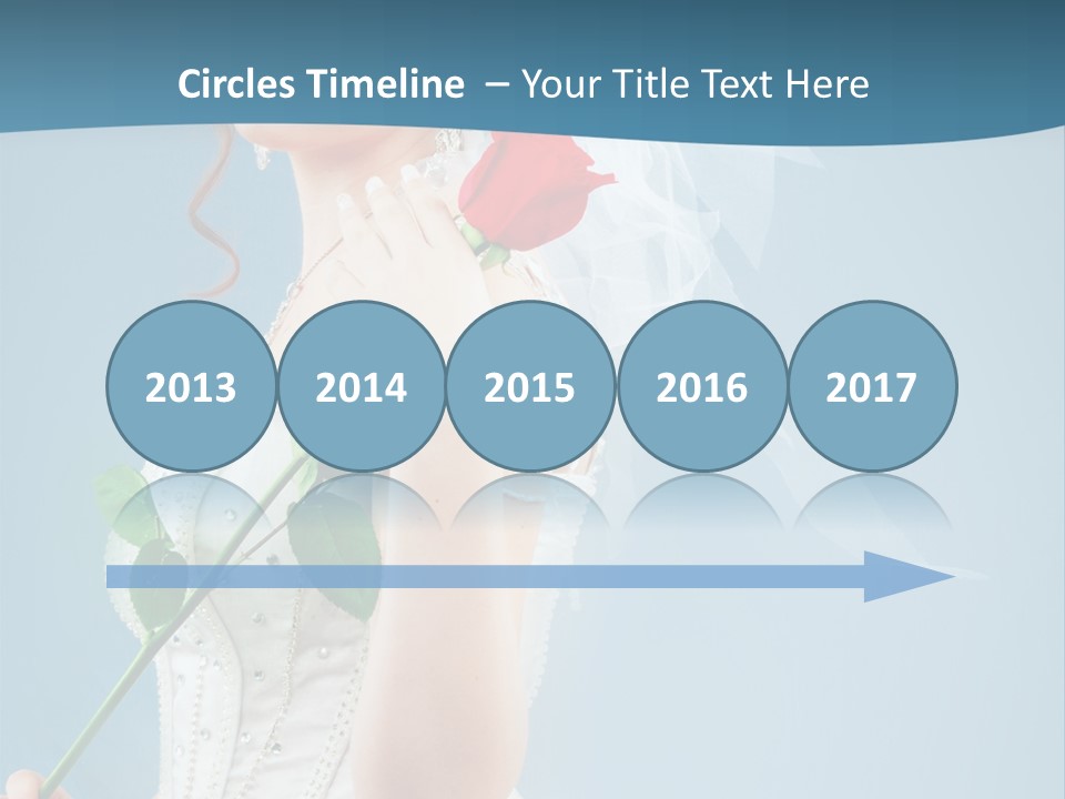 Gown Veil Hand PowerPoint Template