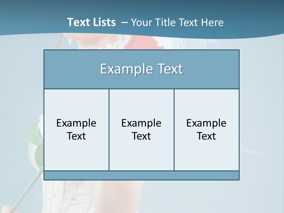Gown Veil Hand PowerPoint Template