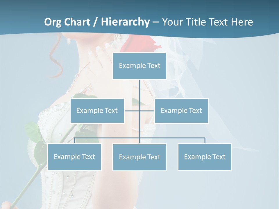 Gown Veil Hand PowerPoint Template