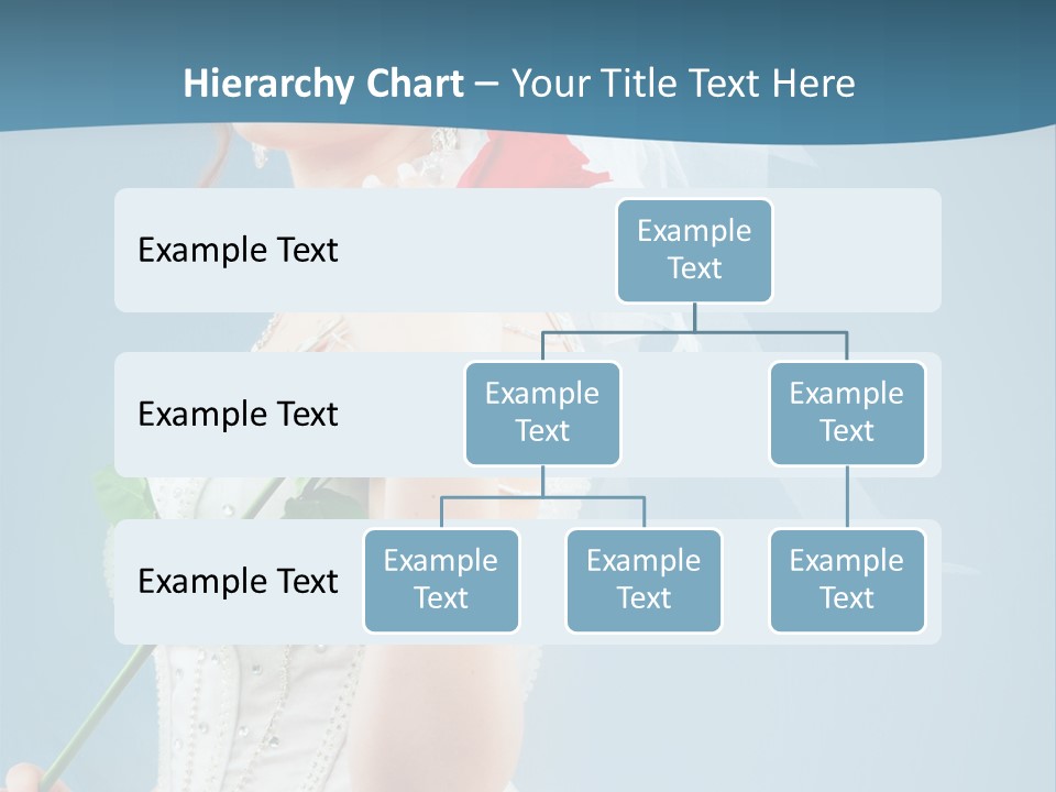 Gown Veil Hand PowerPoint Template