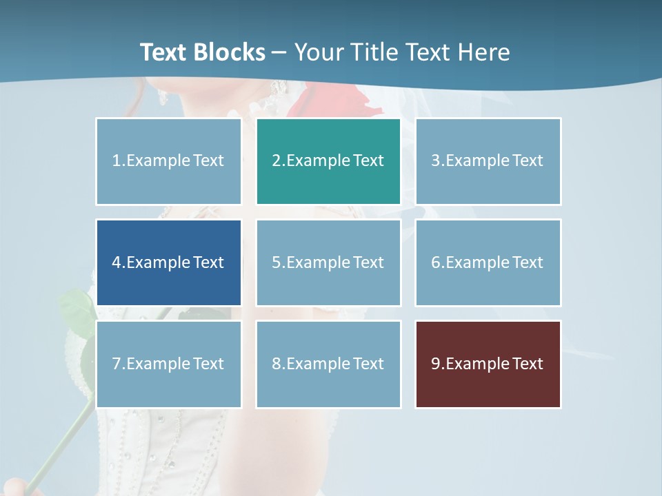 Gown Veil Hand PowerPoint Template