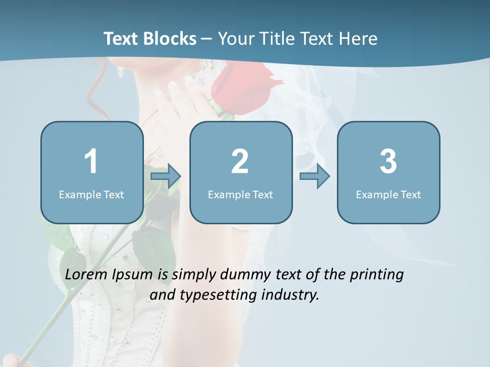 Gown Veil Hand PowerPoint Template