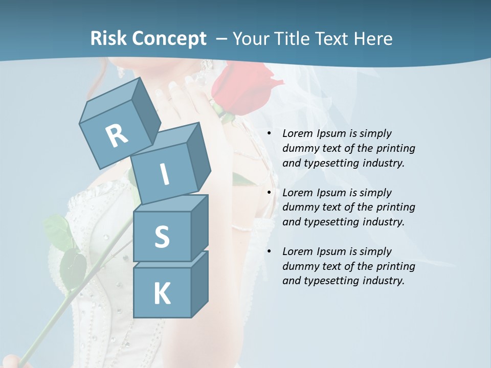 Gown Veil Hand PowerPoint Template