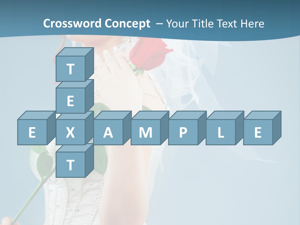 Gown Veil Hand PowerPoint Template