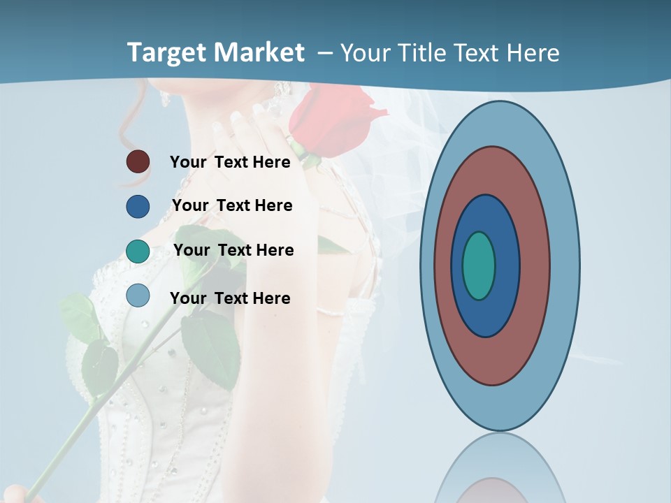 Gown Veil Hand PowerPoint Template