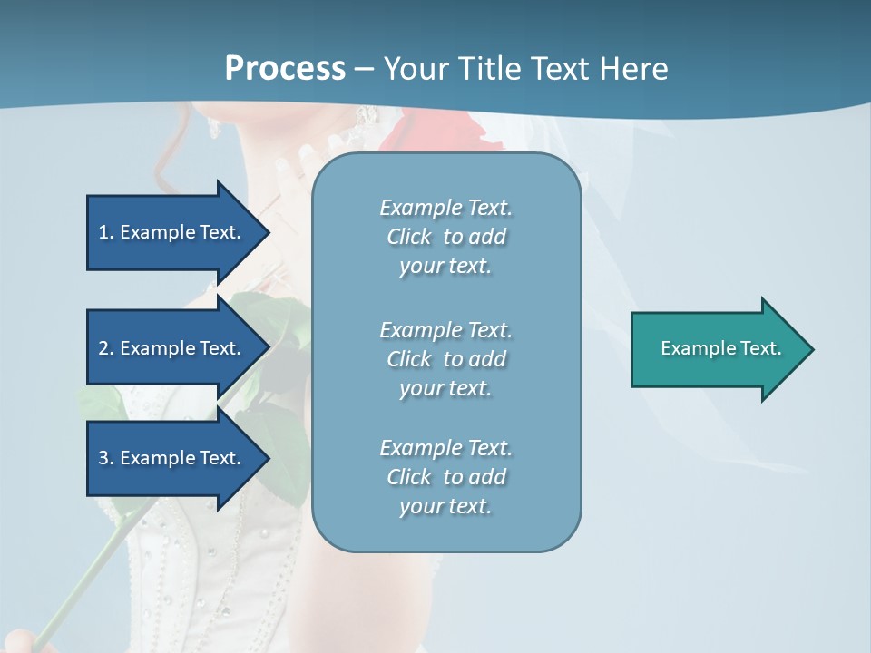 Gown Veil Hand PowerPoint Template