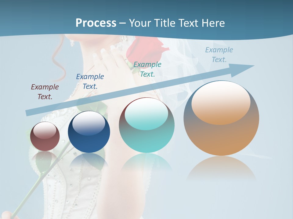 Gown Veil Hand PowerPoint Template