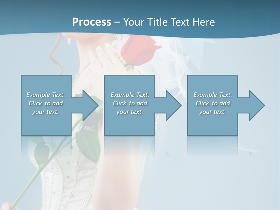 Gown Veil Hand PowerPoint Template