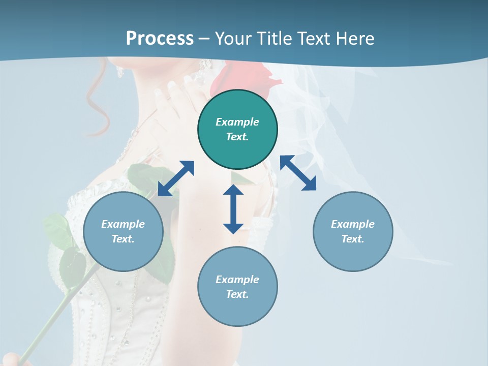 Gown Veil Hand PowerPoint Template