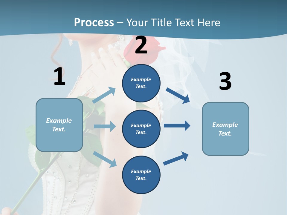 Gown Veil Hand PowerPoint Template