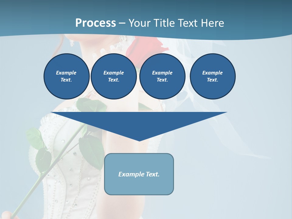 Gown Veil Hand PowerPoint Template