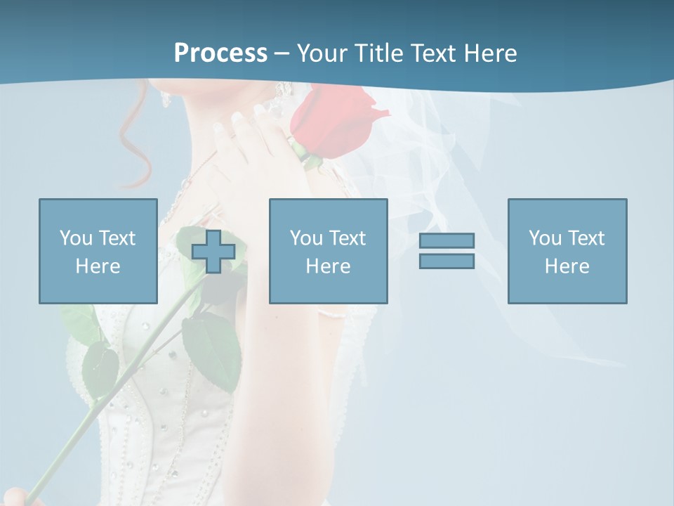 Gown Veil Hand PowerPoint Template