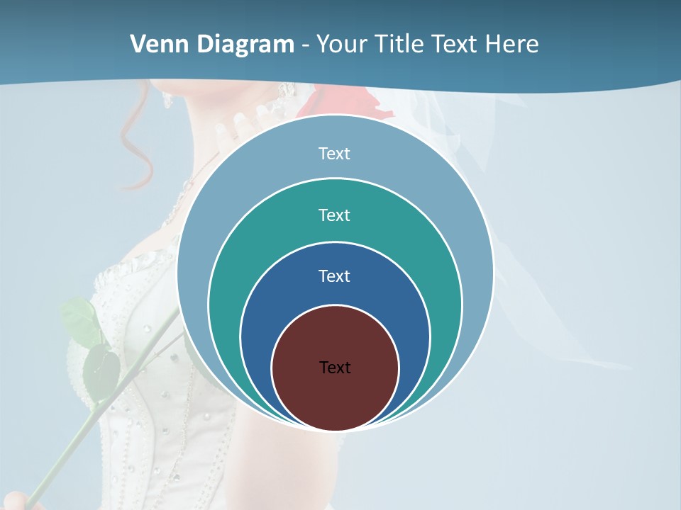 Gown Veil Hand PowerPoint Template