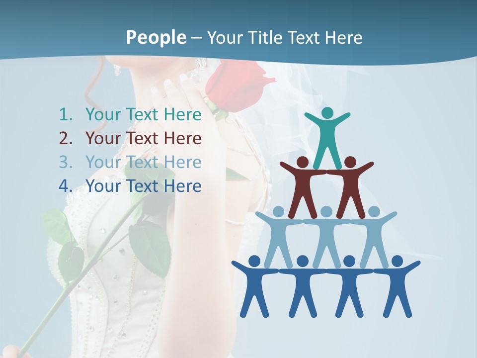 Gown Veil Hand PowerPoint Template