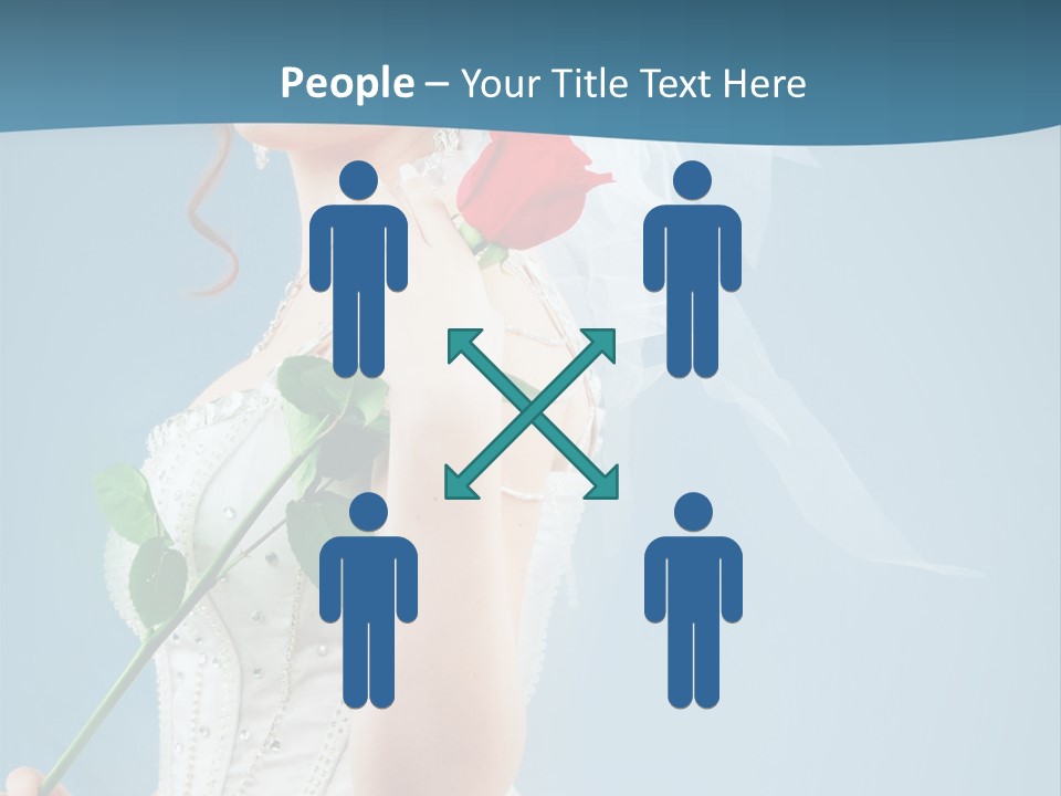 Gown Veil Hand PowerPoint Template