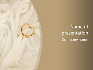 Silk Golden Sign PowerPoint Template